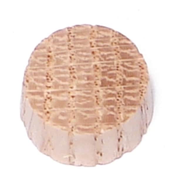 1/2" Oak Wood Flat Head Plugs 100PK